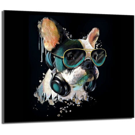 Protector de cristal para estufa 60x52 Perro