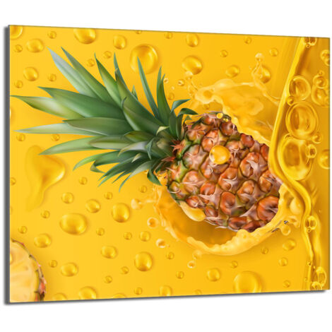 Protector de cristal para estufa 60x52 Piña