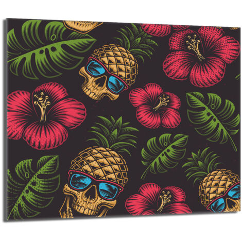 Protector de cristal para estufa 60x52 Piña