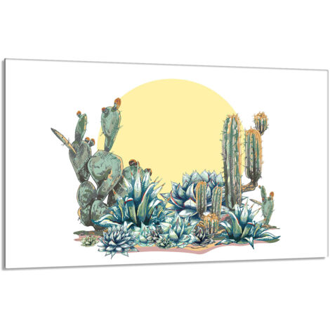 Protector de cristal para estufa 80x52 Cactus