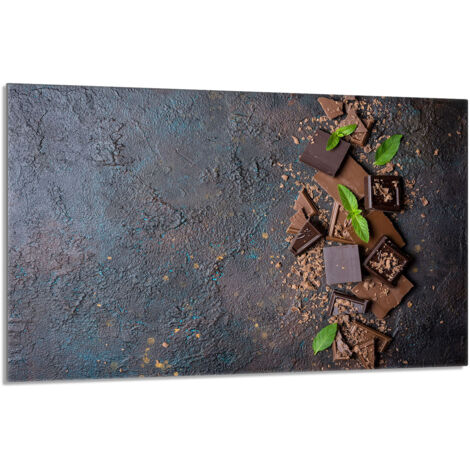 Protector de cristal para estufa 80x52 Chocolate