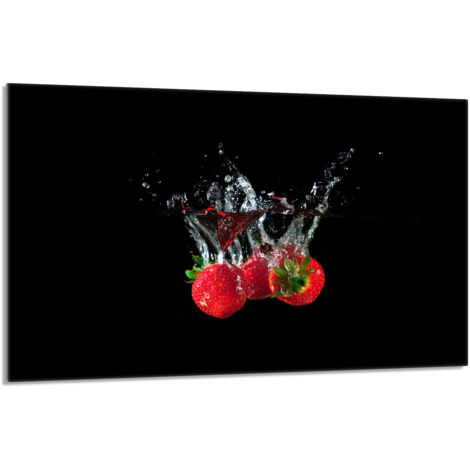 Protector de cristal para estufa 80x52 Fresas