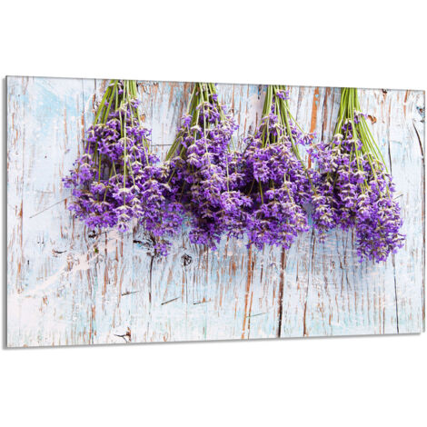 Protector de cristal para estufa 80x52 Lavanda