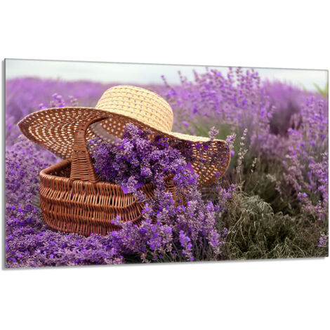 Protector de cristal para estufa 80x52 Lavanda