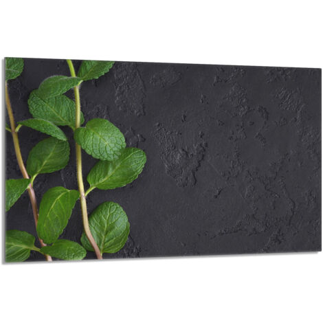 Protector de cristal para estufa 80x52 Menta
