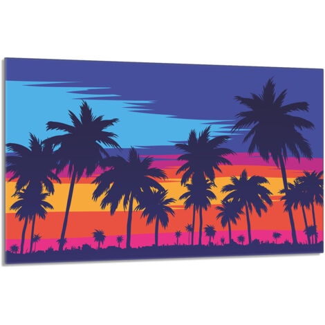 Protector de cristal para estufa 80x52 Palms