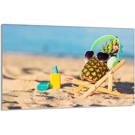 Protector de cristal para estufa 80x52 Piña