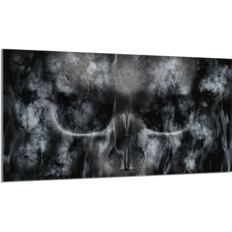 Protector de cristal para estufa 90x52 Cráneo
