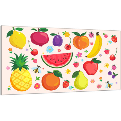 Protector de cristal para estufa 90x52 Fruta
