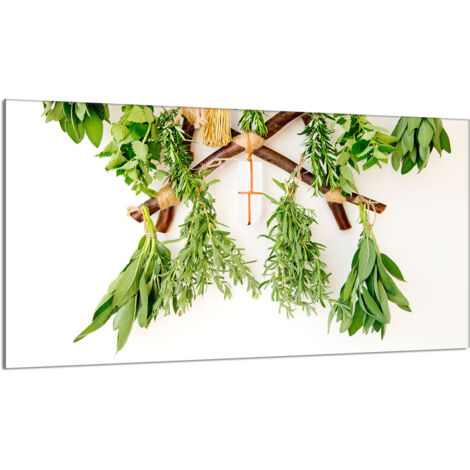 Protector de cristal para estufa 90x52 Hierbas