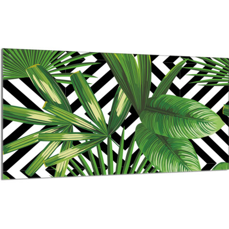 Protector de cristal para estufa 90x52 Hojas