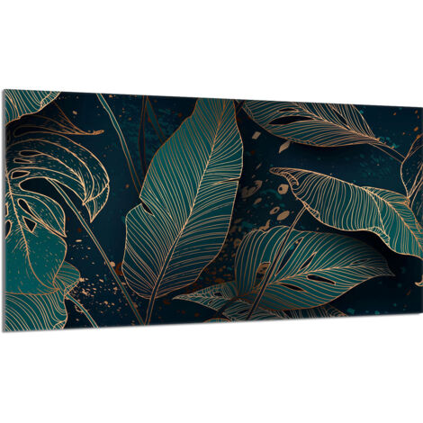 Protector de cristal para estufa 90x52 Hojas