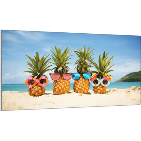 Protector de cristal para estufa 90x52 Piña
