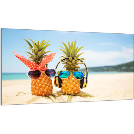Protector de cristal para estufa 90x52 Piña