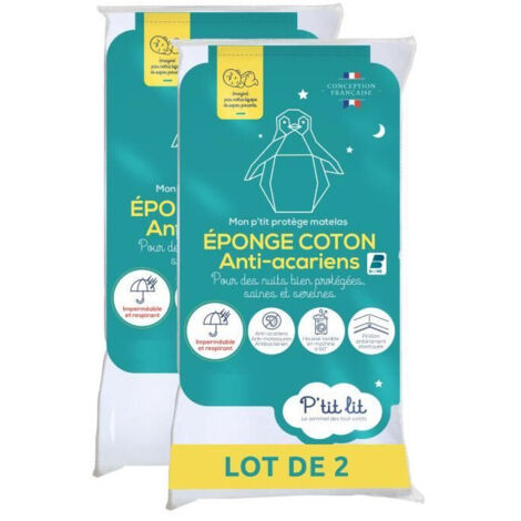 Protector de Cuna PTIT LIT 70 x 140 cm Blanco 25 Piezas (25 Unidades)