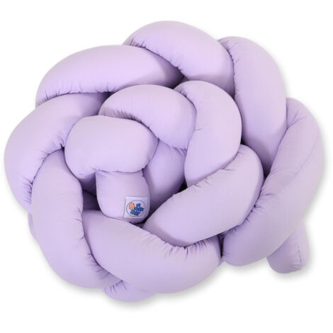 Protector de cuna trenzado - Morado