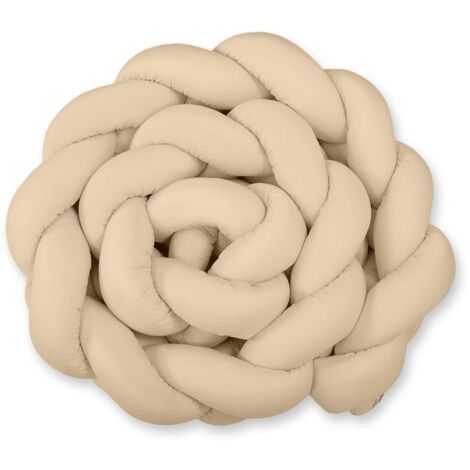 Protector de cuna trenzado XXL - beige