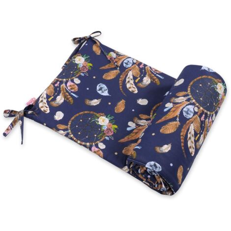 Protector de cuna universal - atrapasueños azul marino