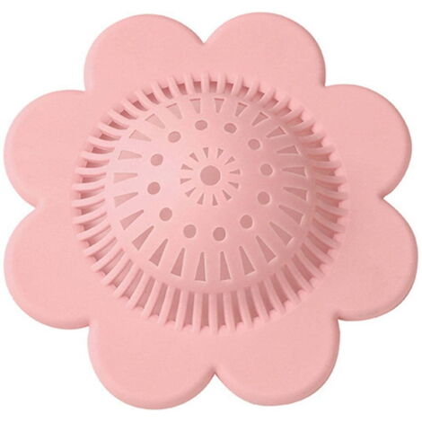 Protector de desagüe, recolector de cabello para desagüe con forma de flor, filtro de desagüe de plástico reutilizable para fregadero que evita la obstrucción.