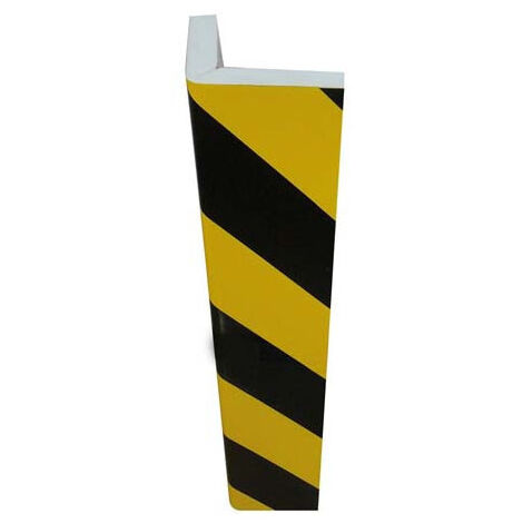 Protector de espuma en ángulo con adhesivo PU4015NJ Amarillo / Negro 40 cm x 75 mm
