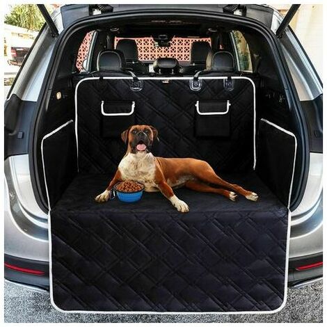 Protector de maletero para perros con protección lateral universal, resistente alfombrilla protectora para perros, 185 x 103 cm, funda para maletero para todos los coches