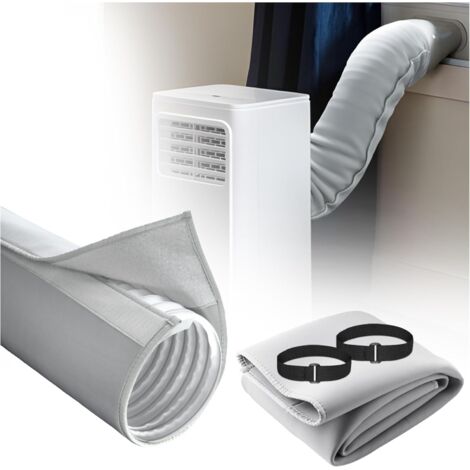 Protector de manguera de aire acondicionado de 59 pulgadas, tubo de aire acondicionado, cubierta universal aislante a prueba de polvo para mangueras de escape de aire acondicionado móviles de 5'' y 5.