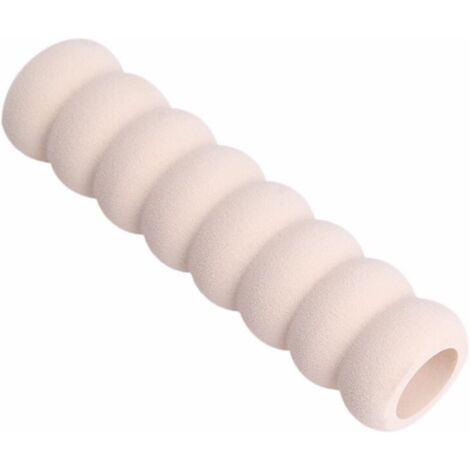 Protector de manija de puerta de espuma beige, tope de pared para niños (2 piezas)