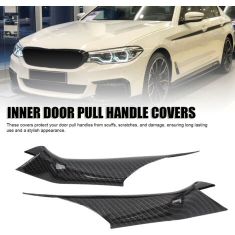 Protector de manija de puerta interior para BMW Serie 5 G30/G31/F90 M5 (2017-2022) - 2 piezas en ABS/PC Carbono