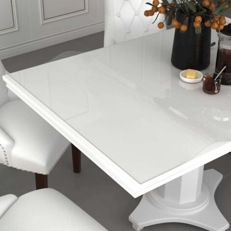 Protector de mesa PVC transparente 80x80 cm 1,6 mm