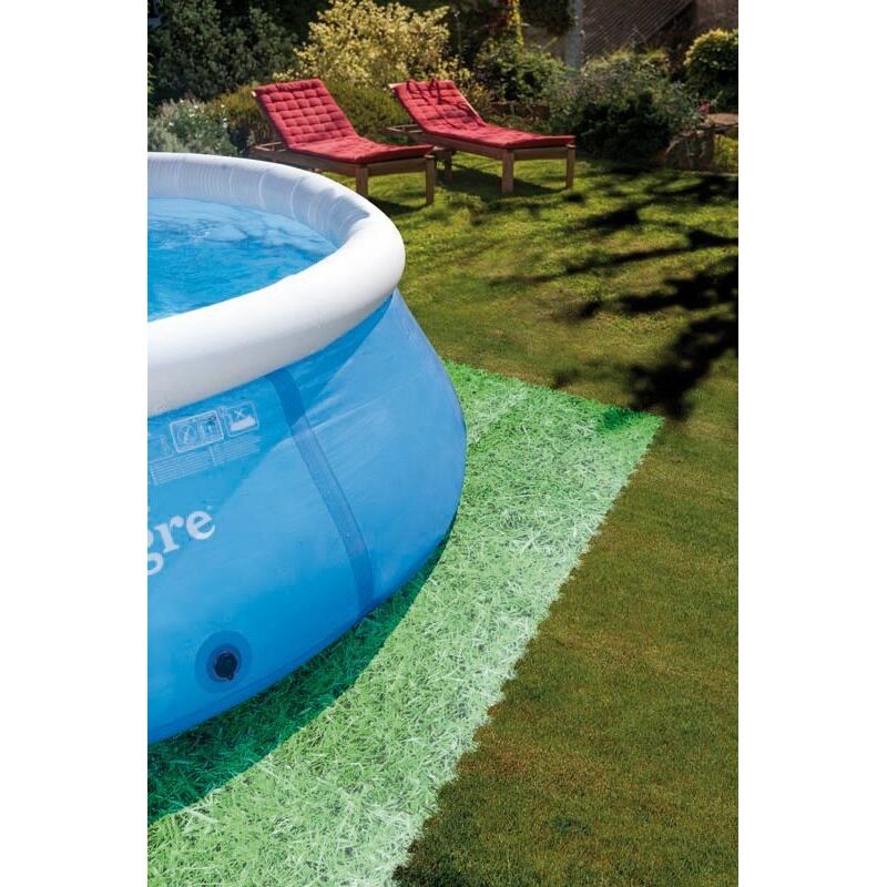 Alfombrilla De Baldosas Puzzle 50 X 50 Cm Imitación Hierba, Espesor 8 Mm Gre Pools