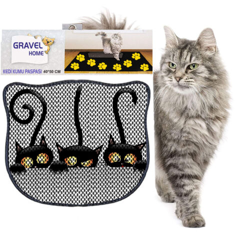 Protector de suelo para arena para gatos Mat Multicolor