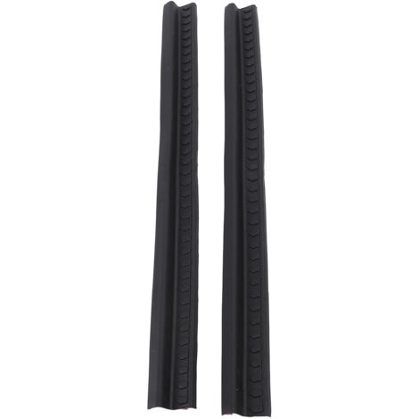 Protector de umbral de puerta de coche - Kit de 2 piezas en goma antideslizante negra
