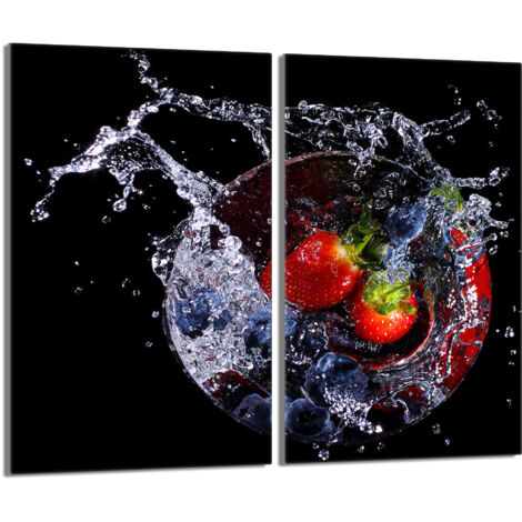 Protector de vidrio para estufa 2x30x52 Fresas