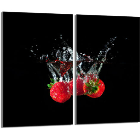 Protector de vidrio para estufa 2x30x52 Fresas