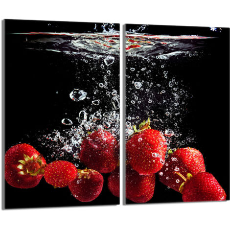 Protector de vidrio para estufa 2x30x52 Fresas