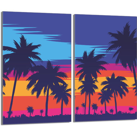 Protector de vidrio para estufa 2x30x52 Palms