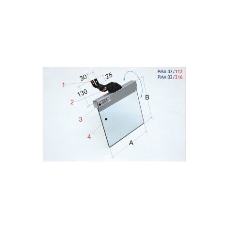 Protector esmeriladora PMA 02/216, 200x185  OPTIMUM 3112185