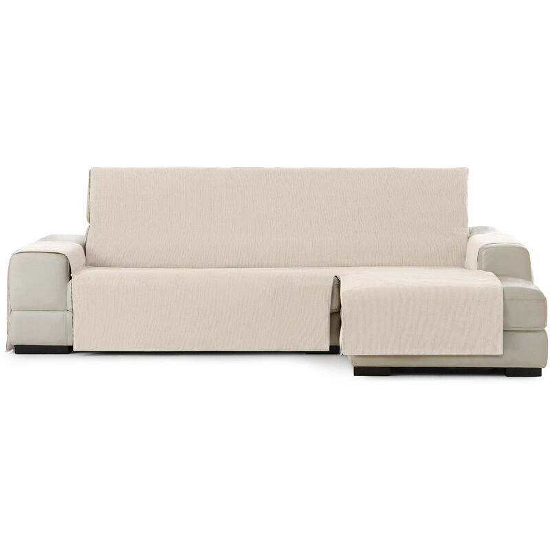 

Vipalia - Protector Funda Chaise Longue Lisa. Cubresofa Chenilla. Diseo Elite. Color Marfil. Chaise Corto Derecha