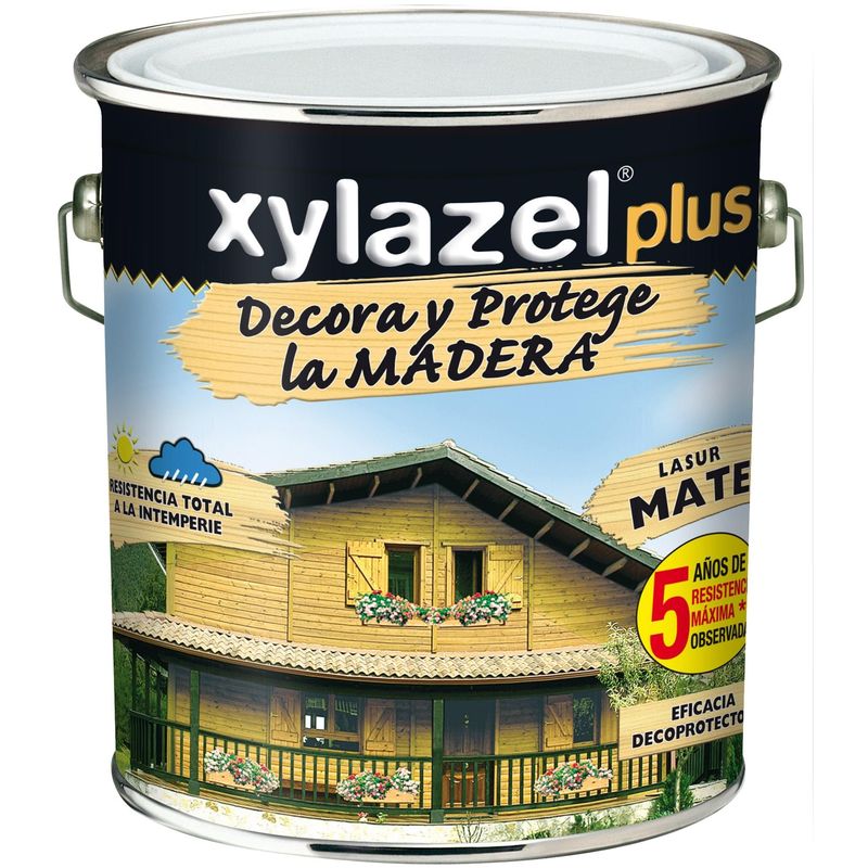 

Protector Lasur Para Madera Mate Incoloro 4lt Xylazel Plus