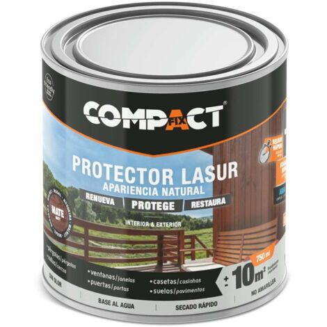 Protector lasur satín 750ml castaño
