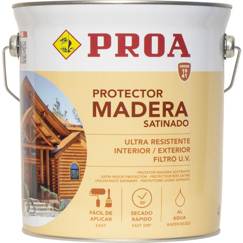 

Lasur protector para madera al agua exterior. Caoba 4lts - Proa