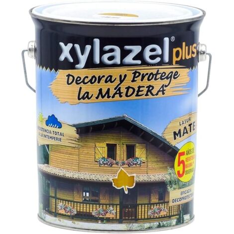 Protector Madera Lasur Xylazel Plus Mate Ebano 5L
