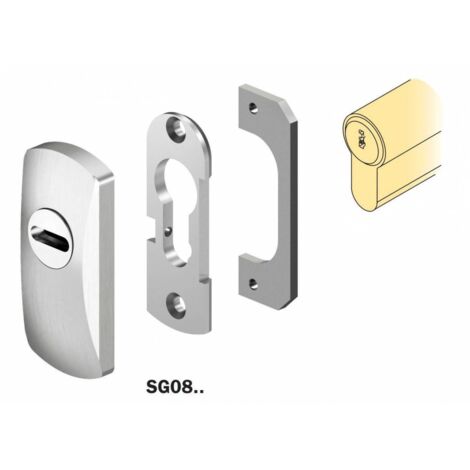 Protector per cilindri SG08 alluminio silver - DISEC