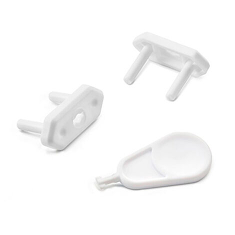 Protector Presión Para Enchufe Plástico 14x33x21mm Blanco Inofix