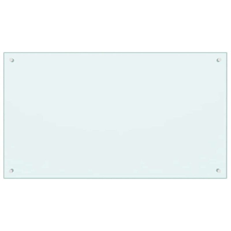 

Protector salpicaduras cocina vidrio templado blanco 100x60 cm - Blanco - Vidaxl