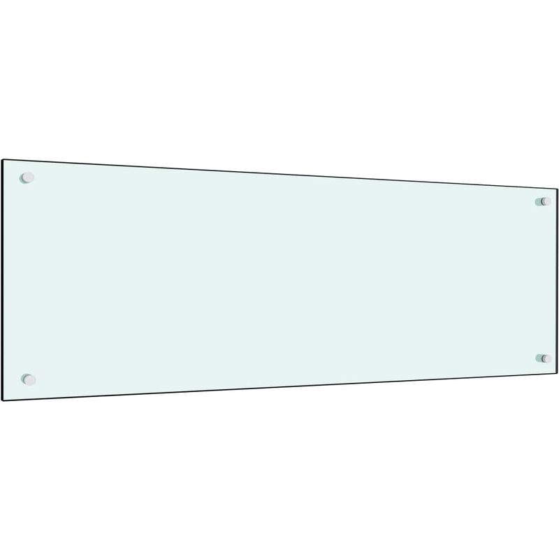 

Protector salpicaduras cocina vidrio templado blanco 120x40 cm - Blanco - Vidaxl
