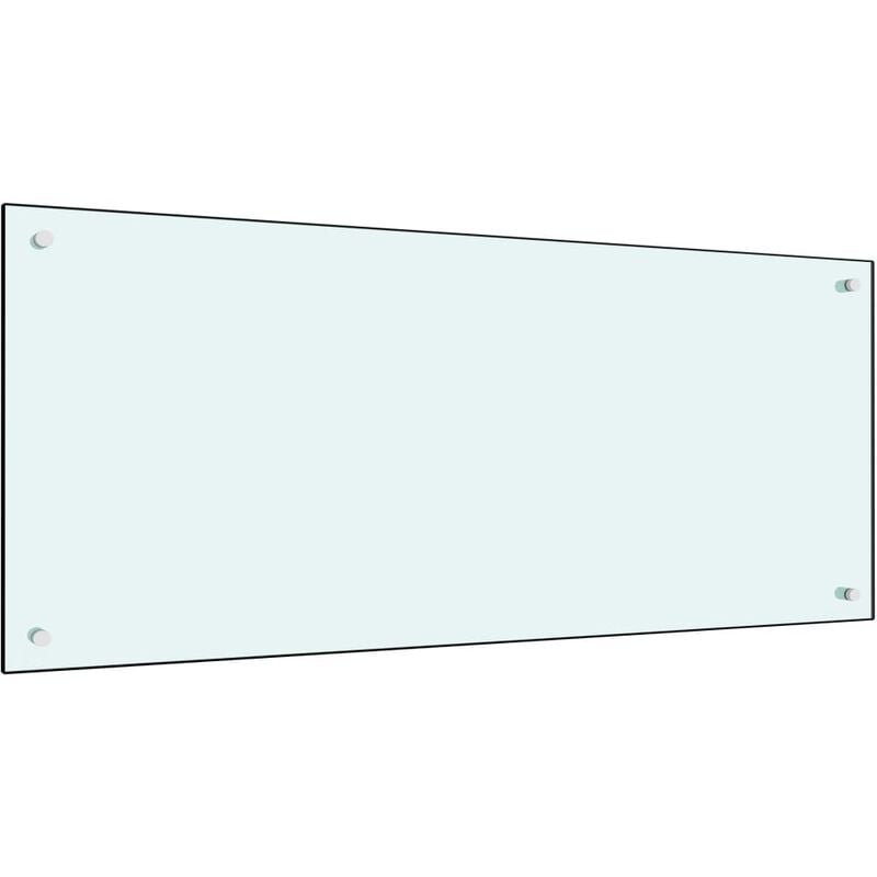 

Protector salpicaduras cocina vidrio templado blanco 120x50 cm - Blanco
