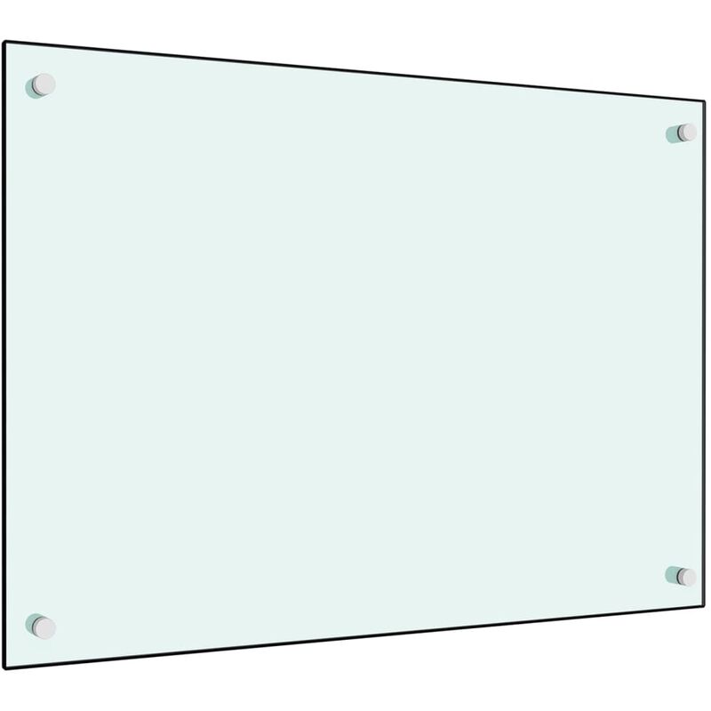 

Protector salpicaduras cocina vidrio templado blanco 70x50 cm - Blanco