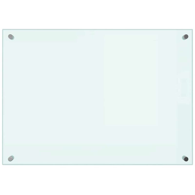 

Vidaxl - Protector salpicaduras cocina vidrio templado blanco 70x50 cm - Blanco