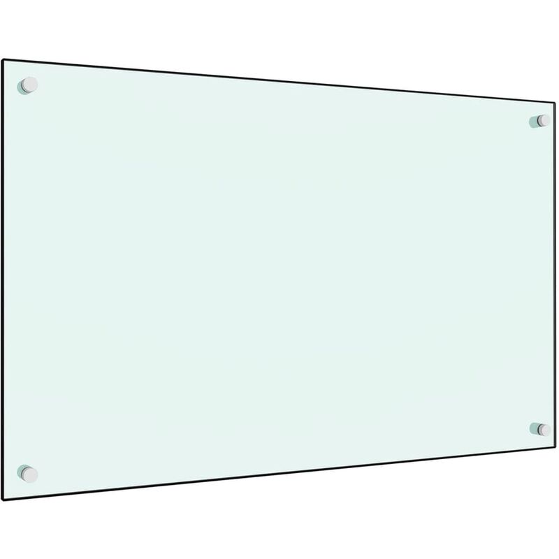 

Protector salpicaduras cocina vidrio templado blanco 80x50 cm - Blanco